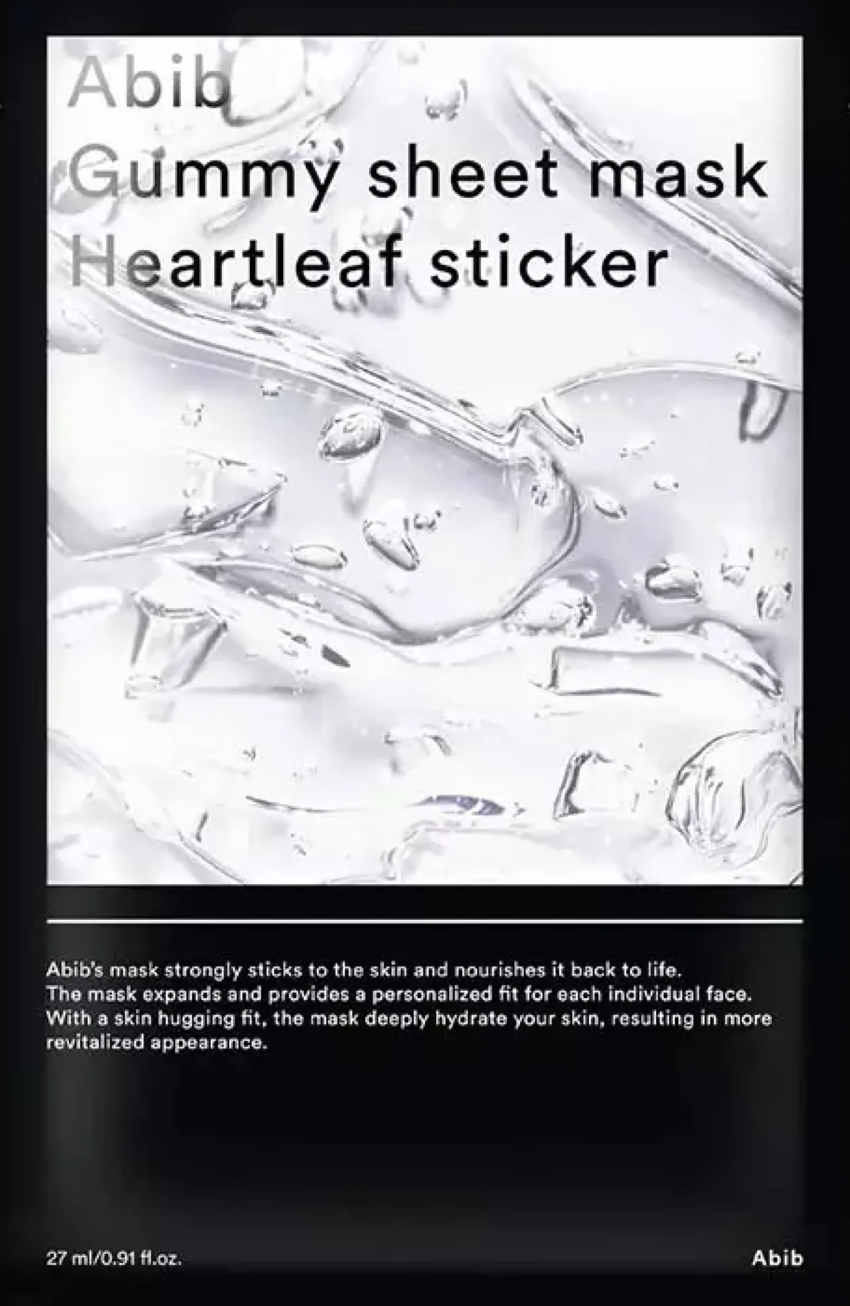 AbibHeartleaf Gummy Sheet Mask Heartleaf Sticker 10-Pack 27 g