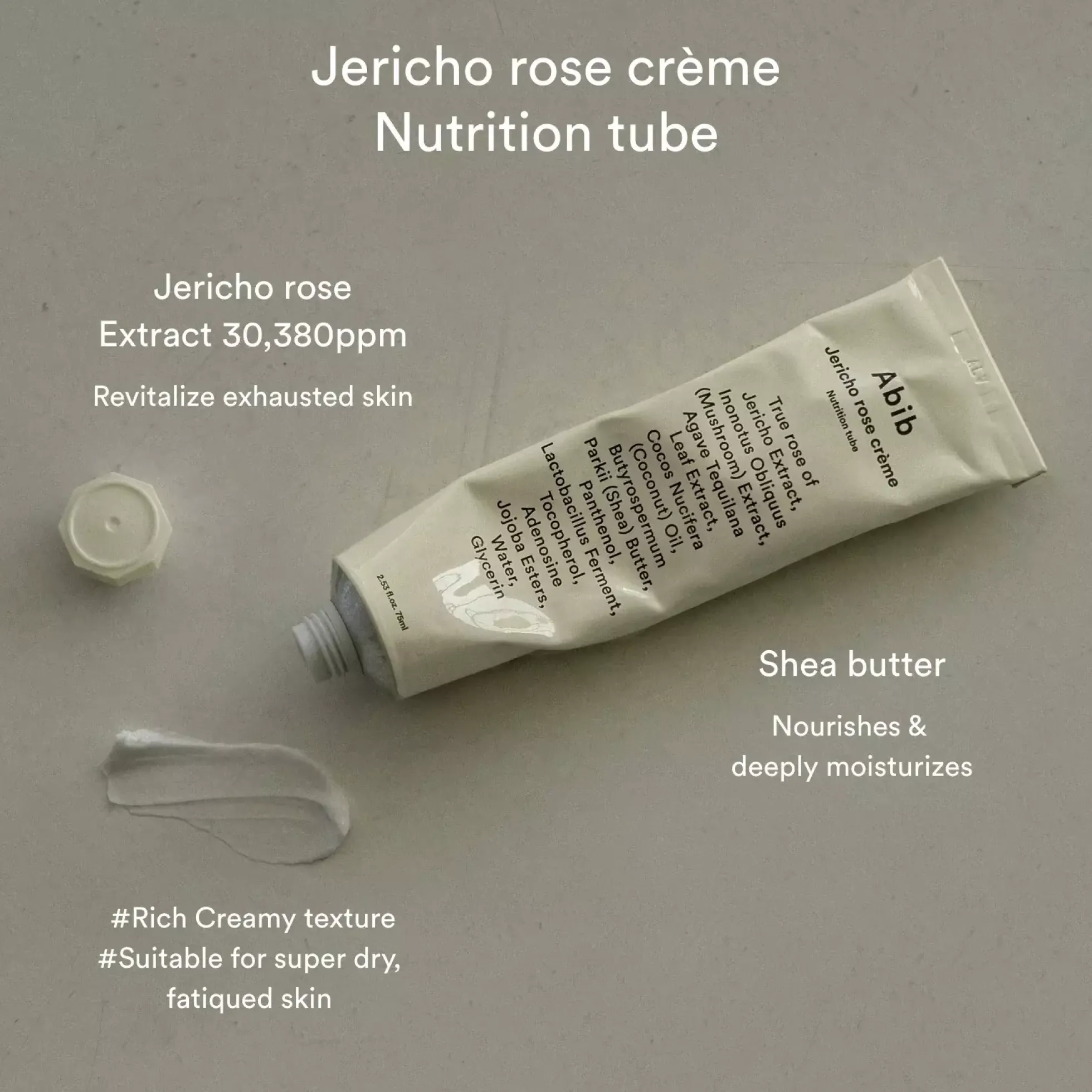Abib Jericho Rose Créme Nutrition Tube 75 g