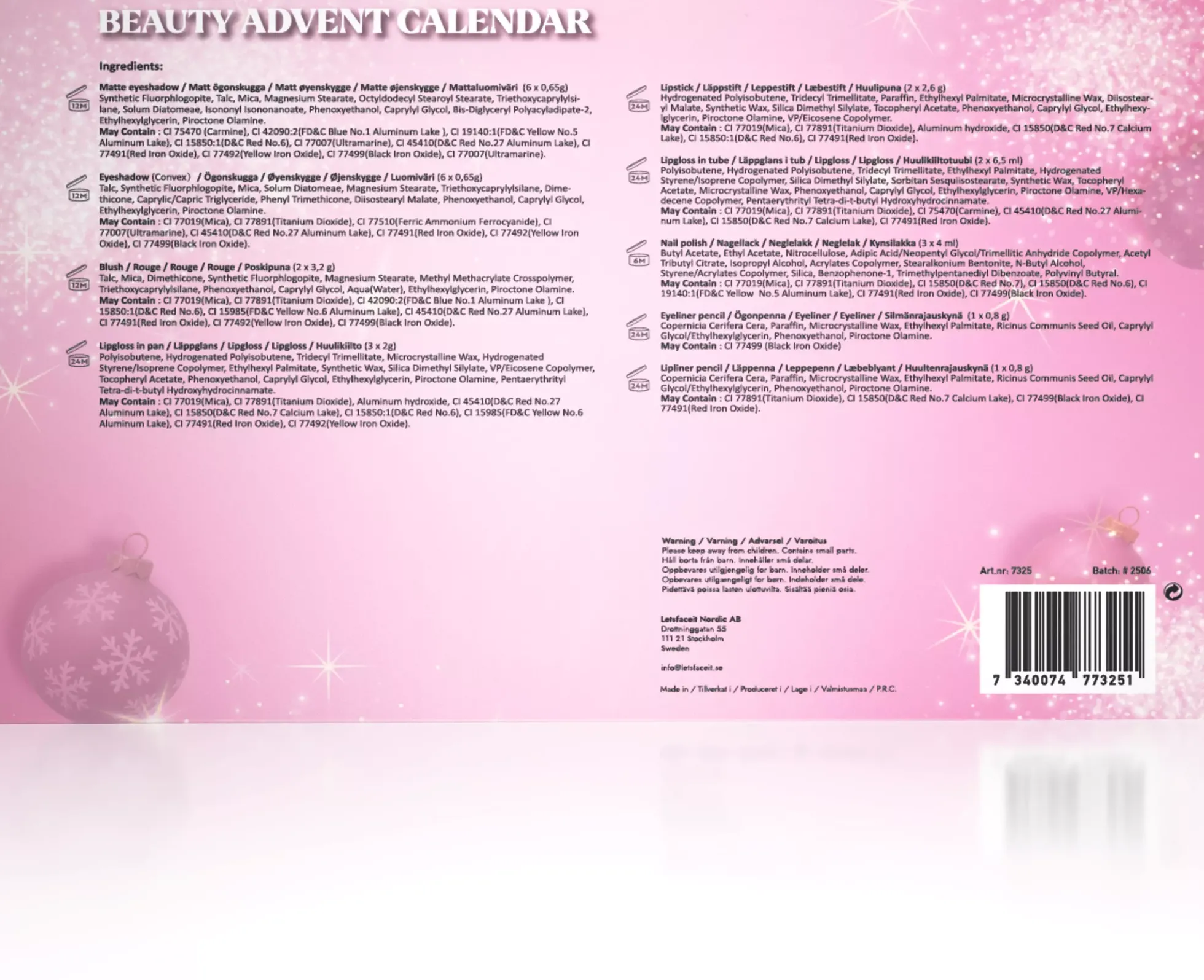 Advent Calendar Pink Dream