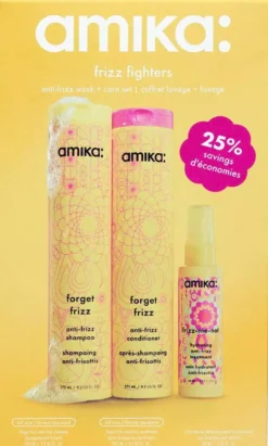 Amika Frizz Fighters Anti-Frizz Wash + Care Set