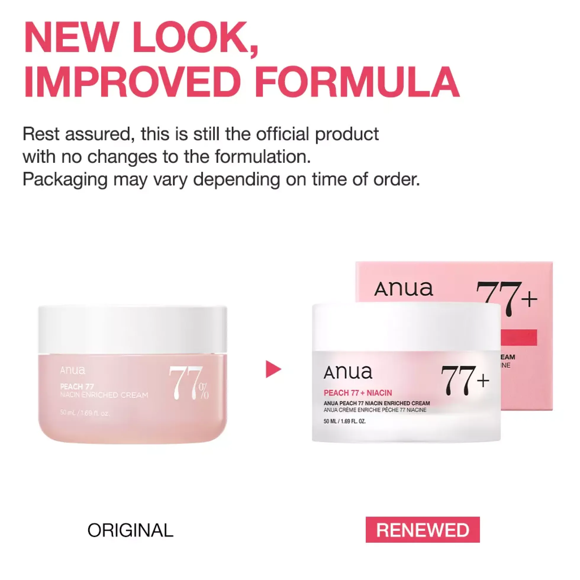 ANUA Peach 77% Niacin Enriched Cream 50 ml