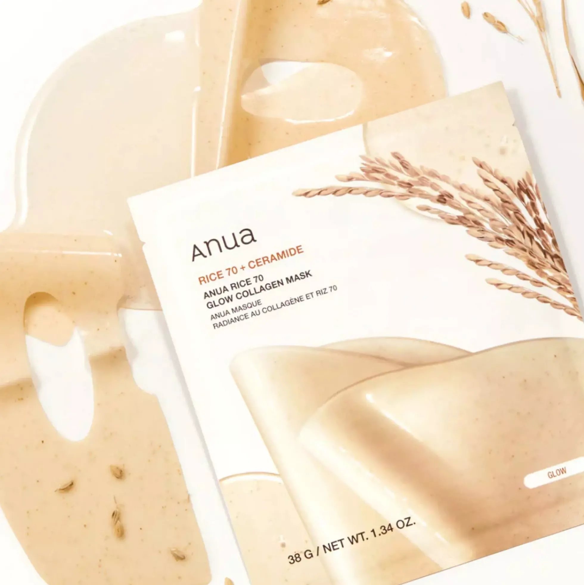 ANUA Rice 70 Glow Collagen Mask 25 ml