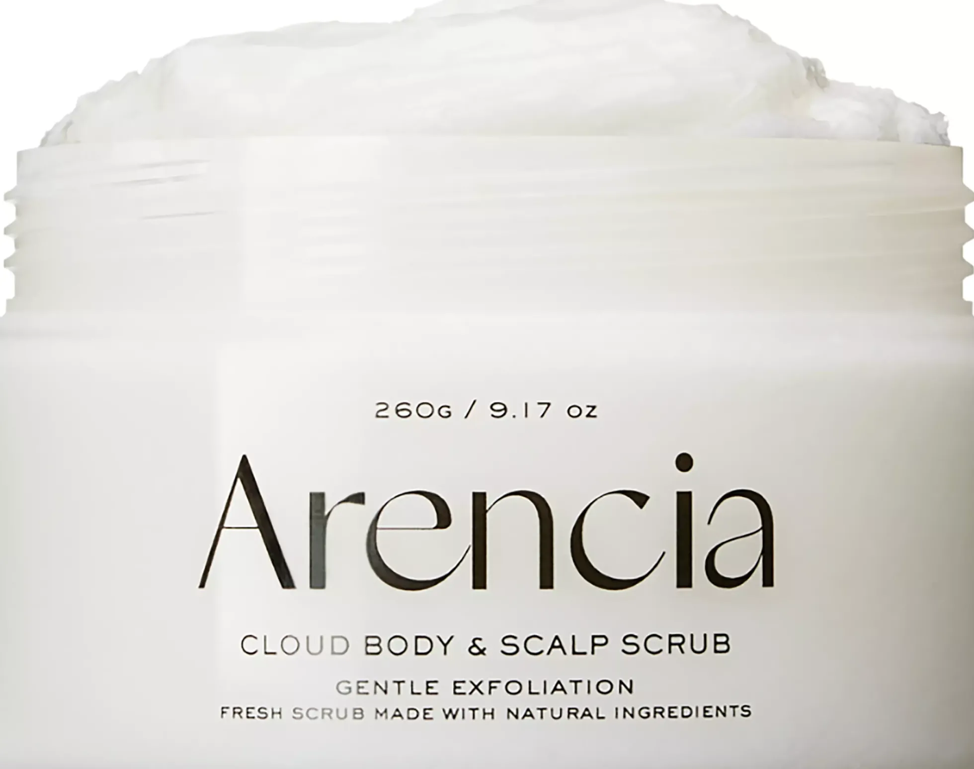 Arencia Fresh Cloud Body & Scalp Scrub White Tea & Neroli 260 g