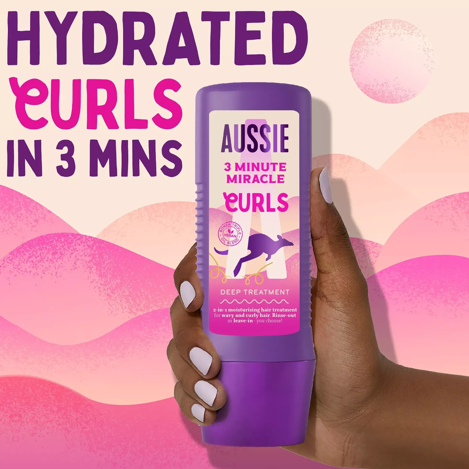 AussieBouncy Curls Deep Treatment 3 Minute Miracle 225 ml