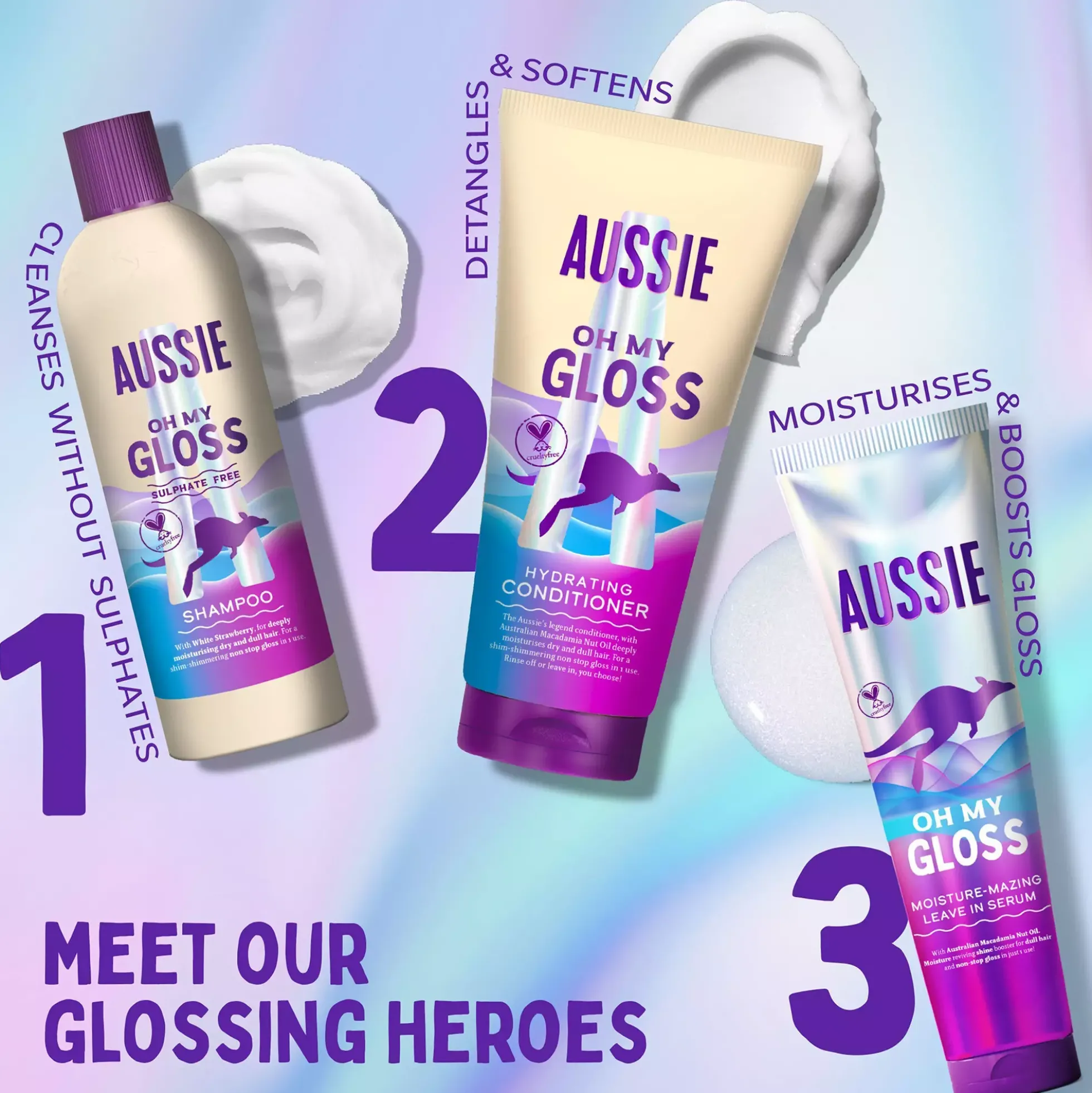 Aussie Oh My Gloss Moisture-Mazing Leave-In Serum 200 ml