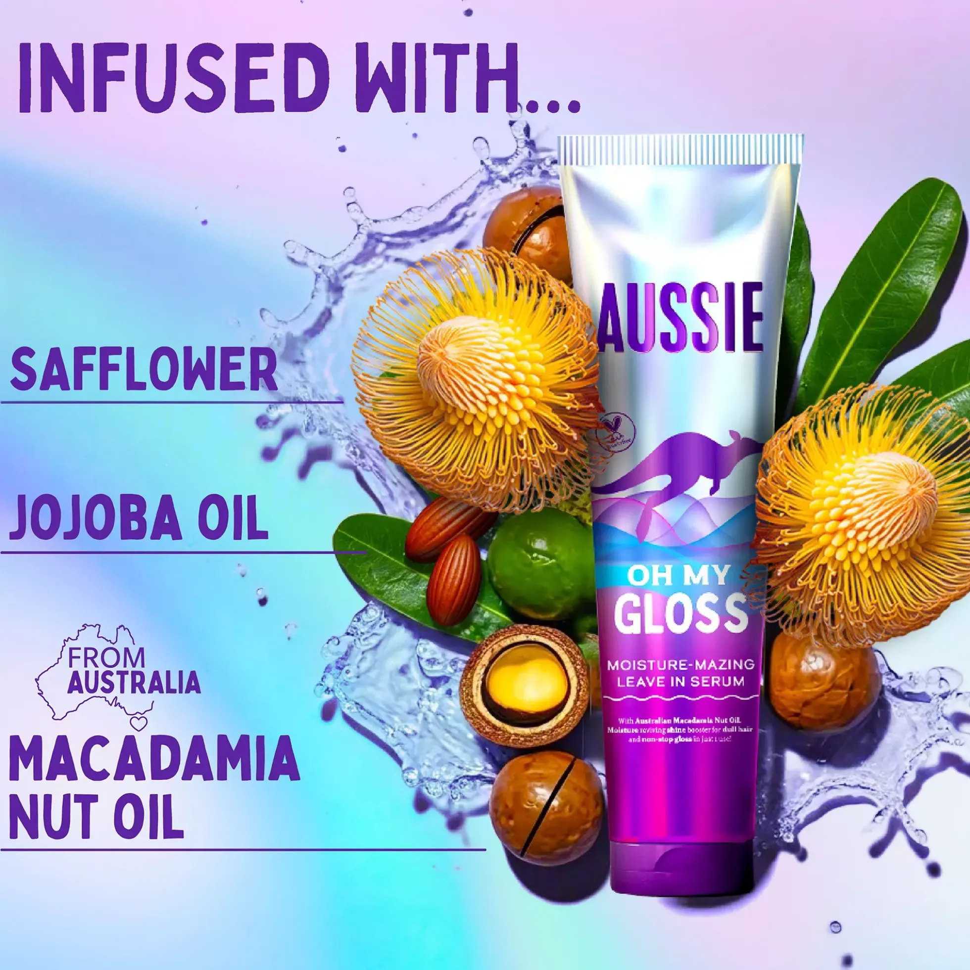 Aussie Oh My Gloss Moisture-Mazing Leave-In Serum 200 ml