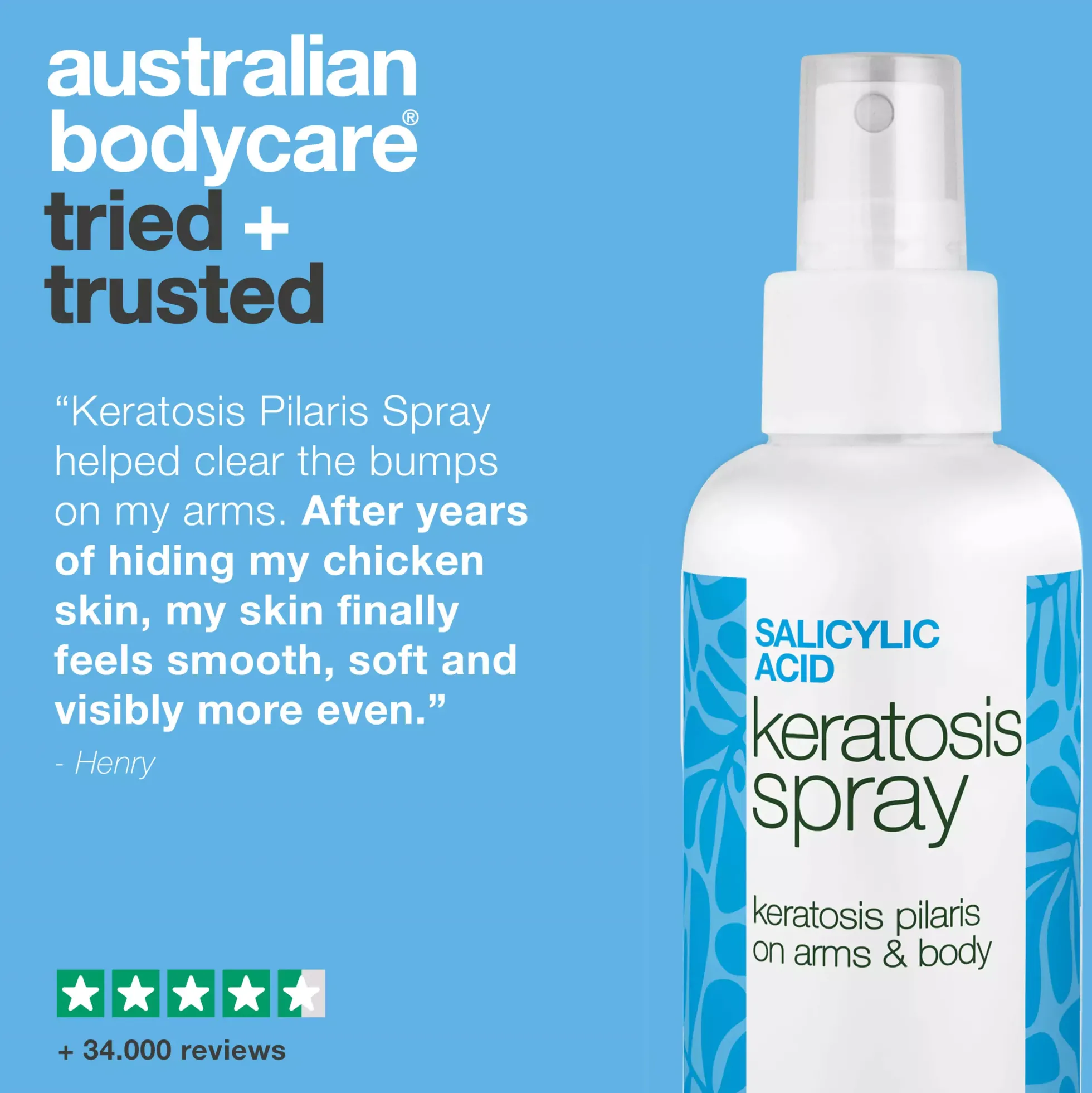 Australian Bodycare Salicylic Acid Keratosis Spray 100 ml