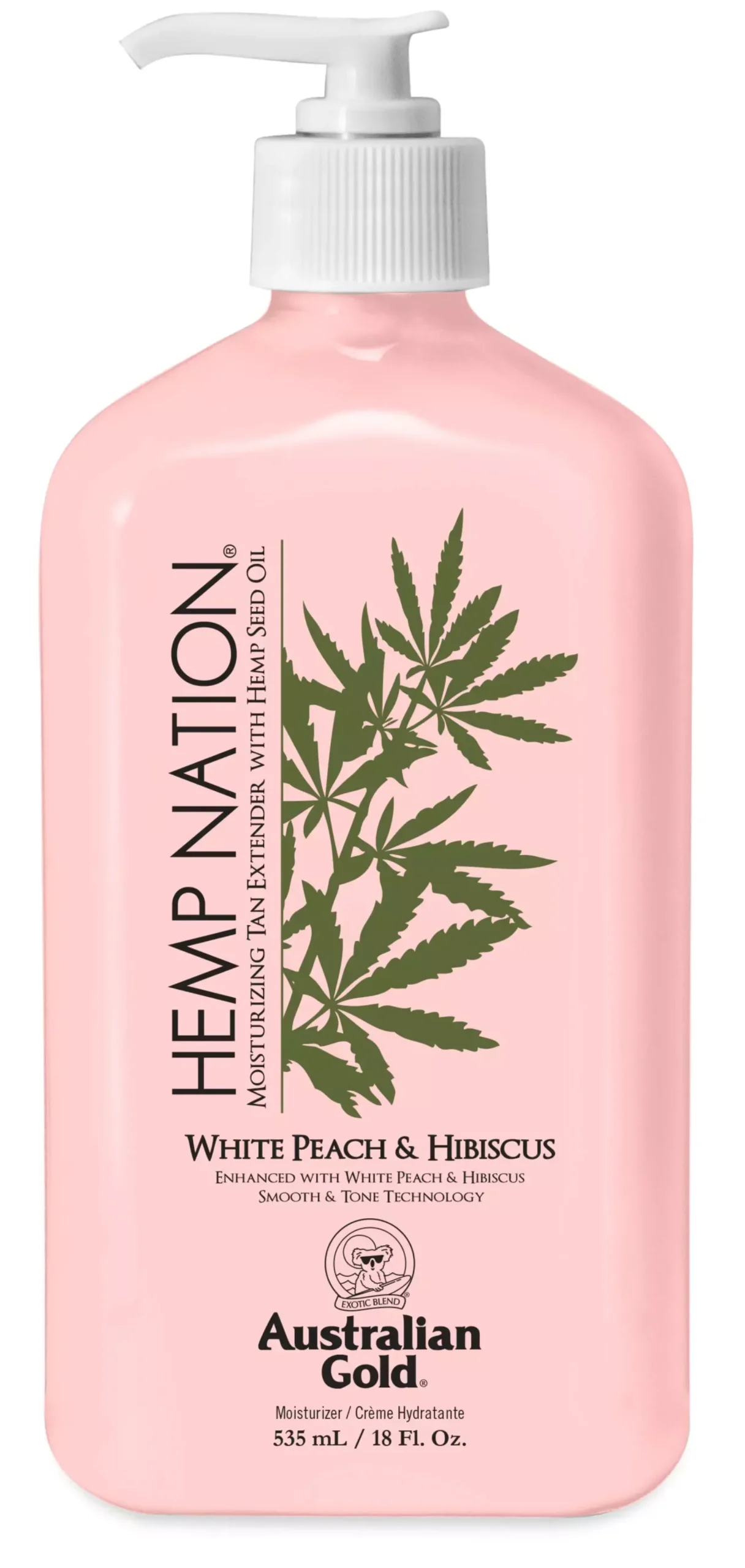 Australian GoldHemp Nation White Peach Hibiscus 535 ml