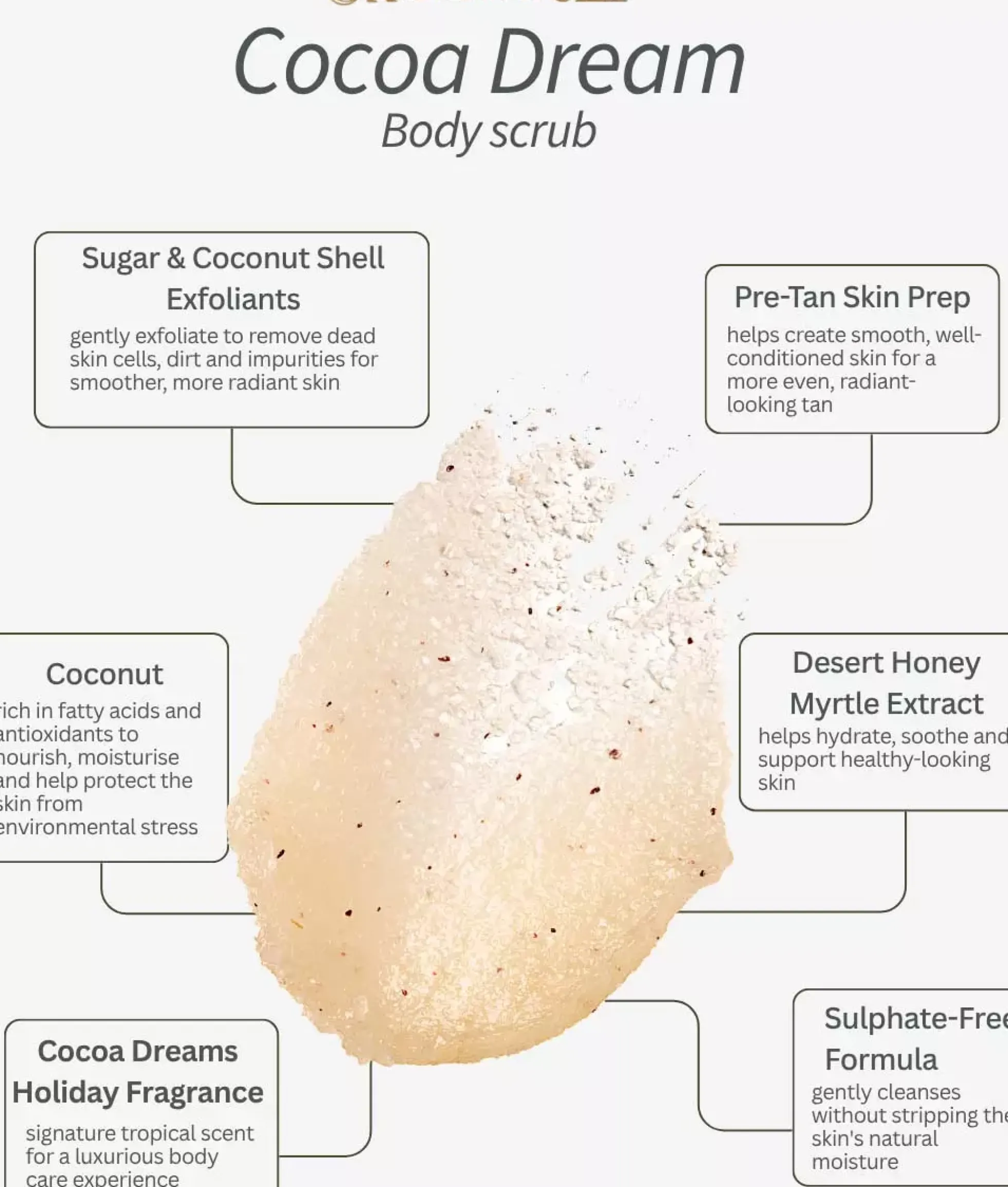 Australian GoldSeaside retreat Cocoa dreams Retreat Body Scrub 453 g