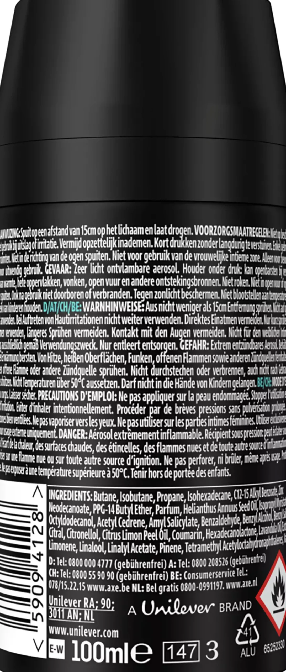 Axe Coconut & Sandalwood Lower Body Deo Spray 100 ml