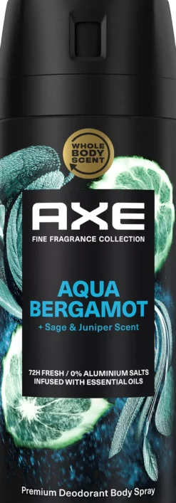 Axe 72h Fine Fragrance Aqua Bergamot Deodorant Bodyspray 150 ml