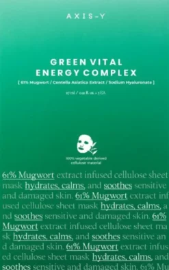 AXIS-Y Mugwort Green Vital Energy Complex Sheet Mask 5 st