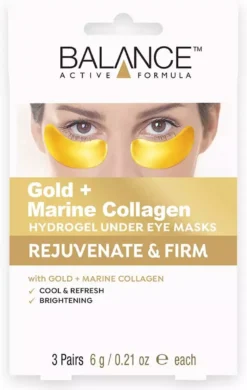 Balance Active Formula Gold + Marine Collagen Hydrogel under Eye Masks