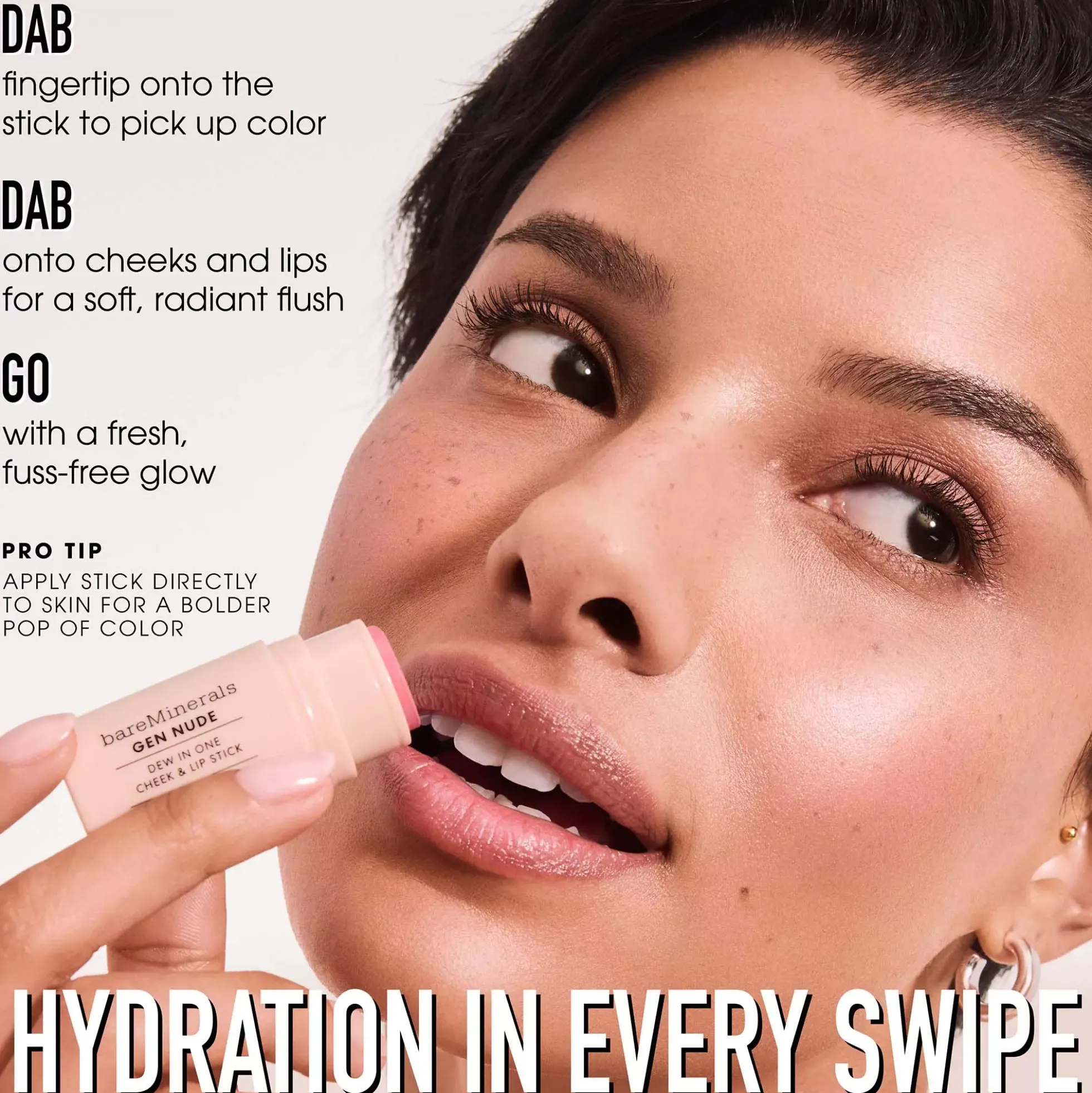 bareMineralsGEN NUDE Dew in One Cheek & Lip Stick Me in Merlot