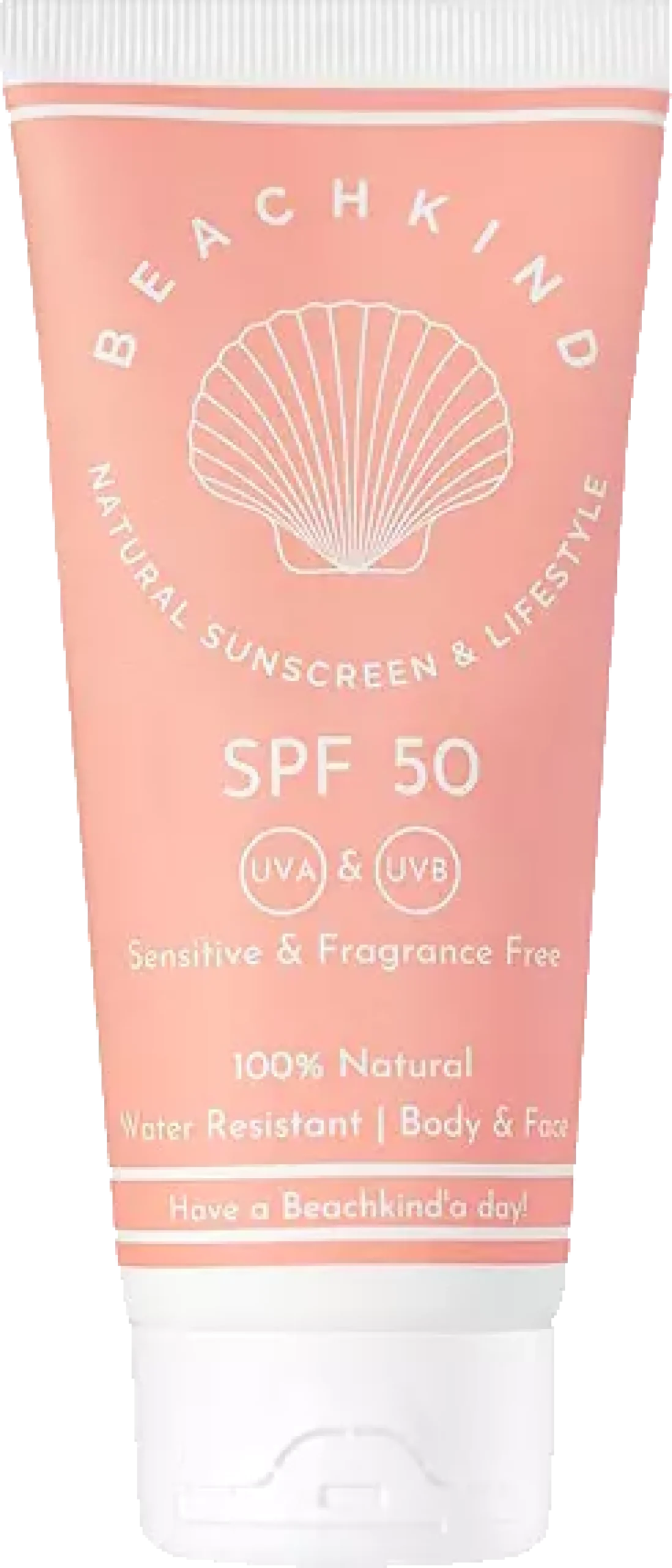 Beachkind Natural sunscreen sensitive fragrance free SPF50 50 ml