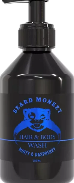 Beard Monkey Hair & Body Wash Minty & Raspberry 250 ml