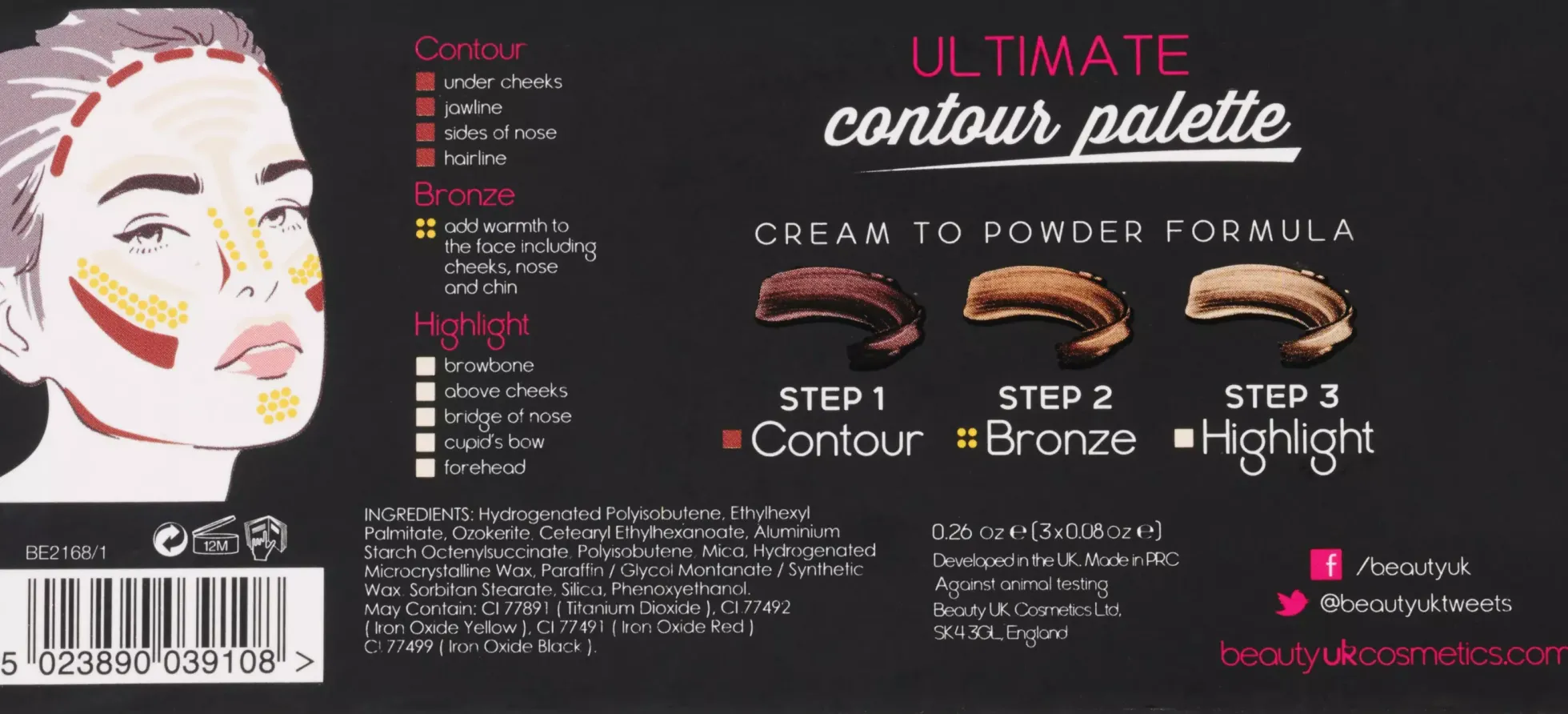 BEAUTY UK Ultimate Contour Palette