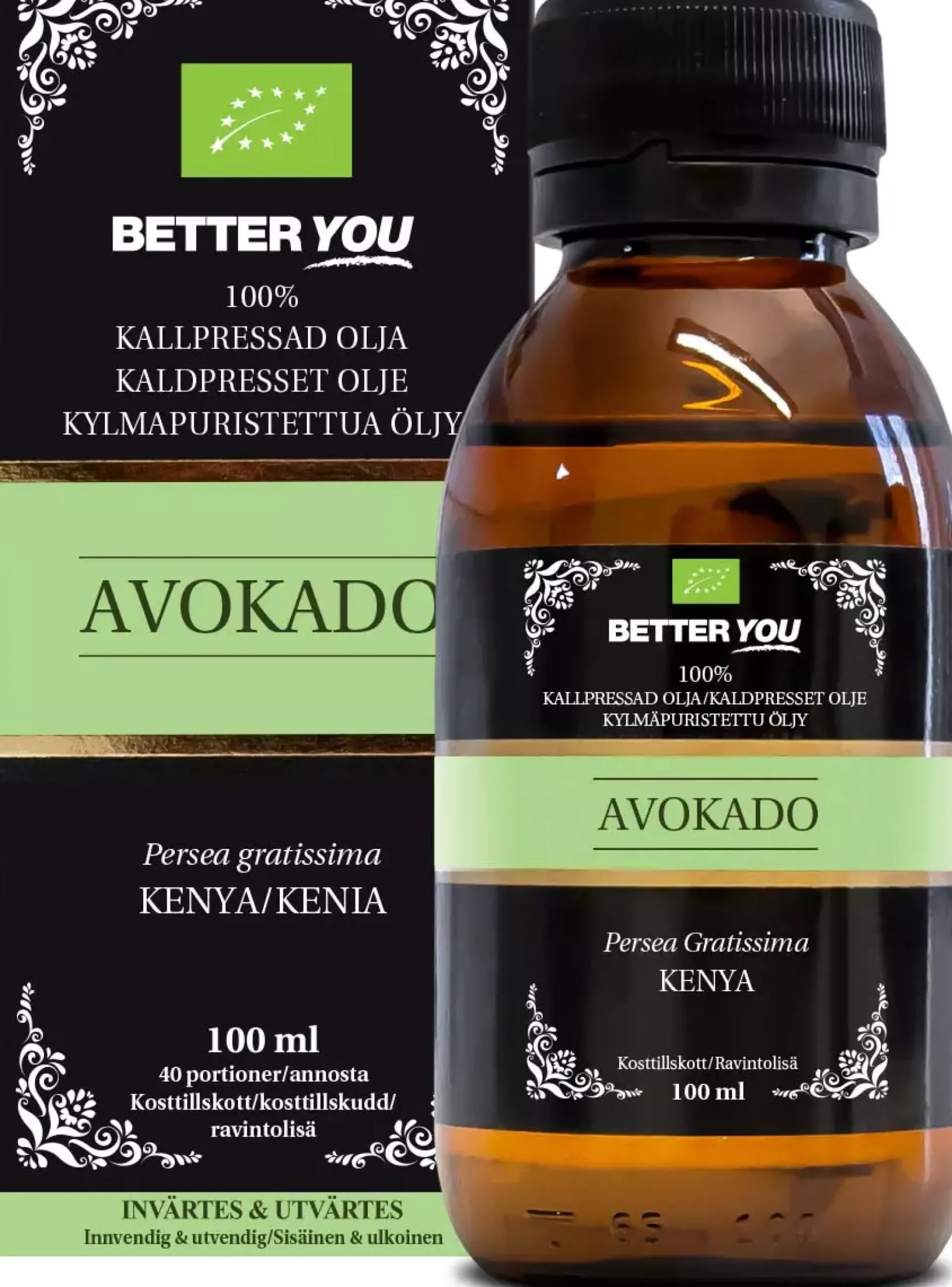 Better You Avokadoolja EKO Kallpressad 100 ml