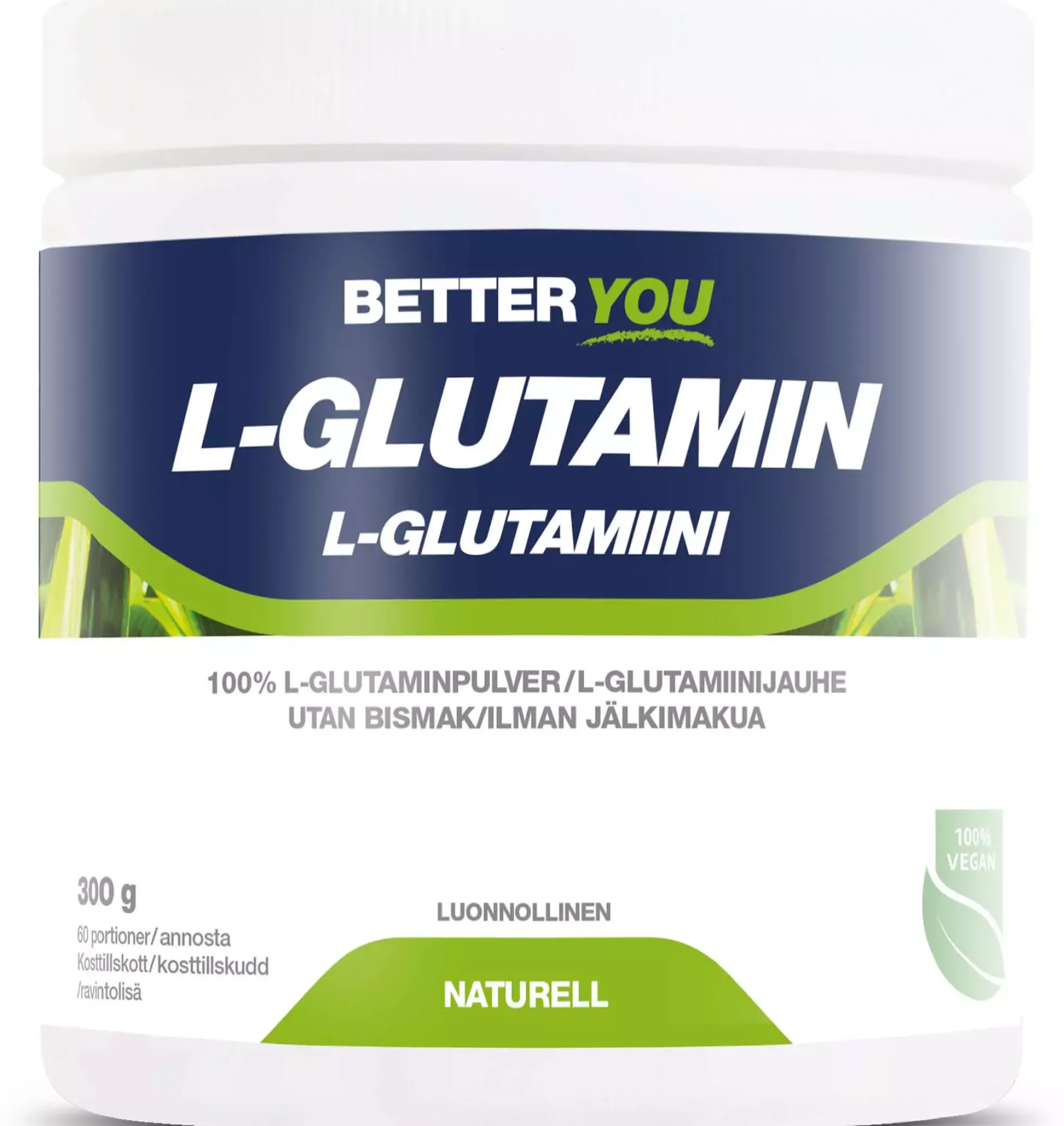 Better You Naturligt L-Glutamin Naturell 300 g