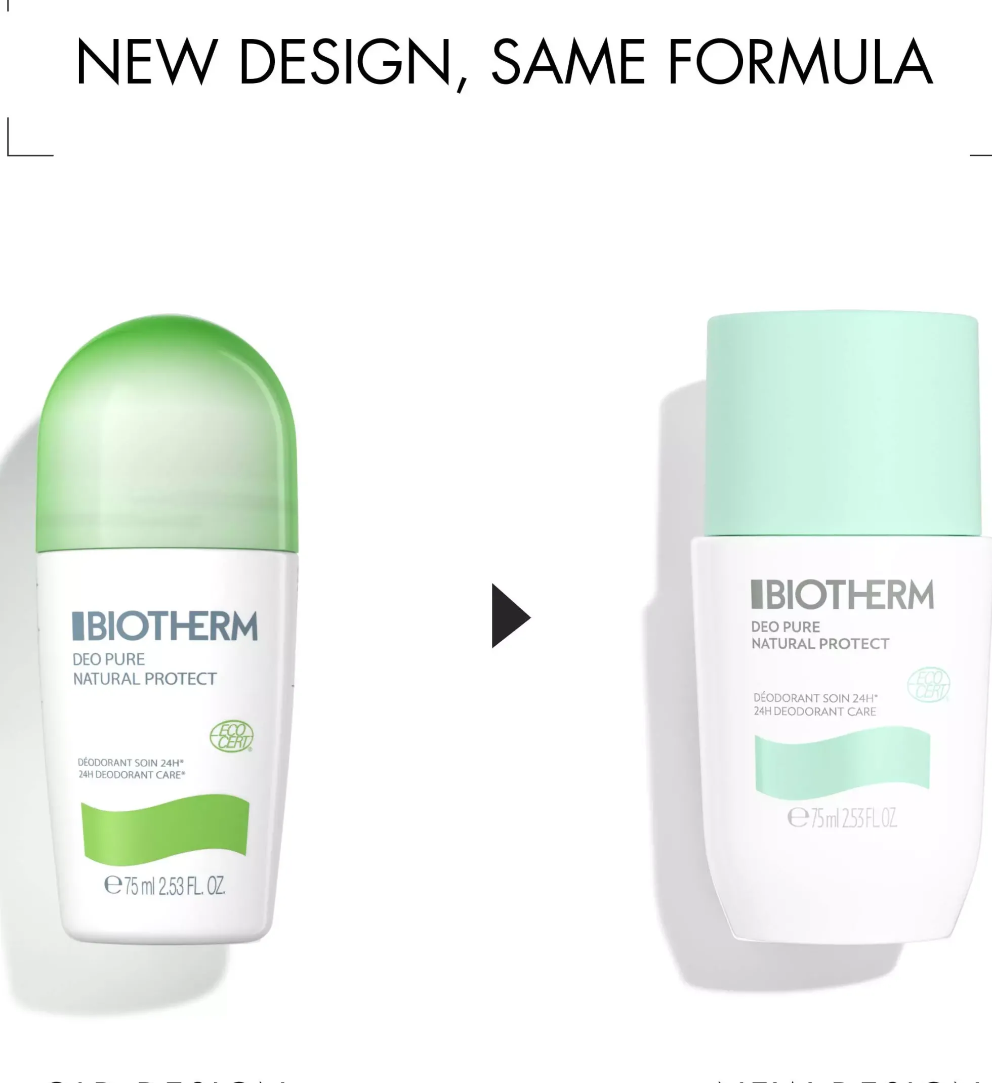 BiothermDeo Pure Ecocert Roll-On 75 ml