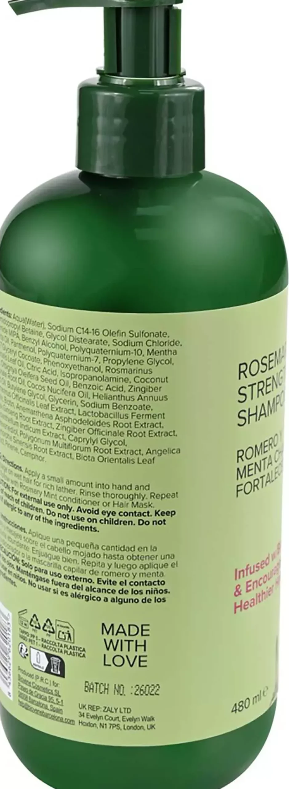 BiovèneB - BEST HAIR Rosemary Mint Strengthening Shampoo 480 ml