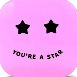 Biovène PIMPLE STAR PATCHES & MIRROR CASE Pink Pimple Patches - Anti-Blemish Stars in portable mirror case, 32 patches 4 g