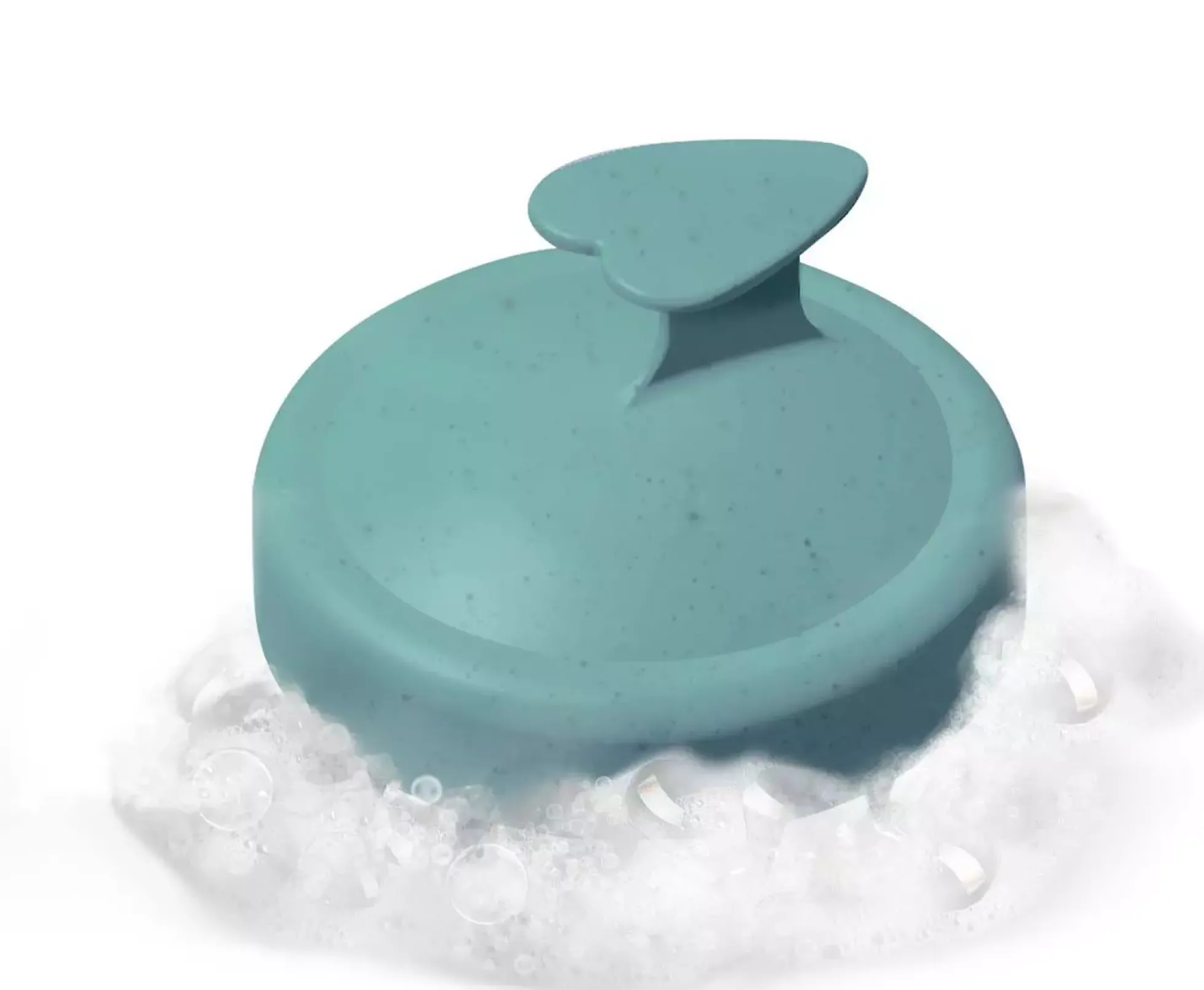 BiovèneThe conscious Scalp Massager, Mint Green Biodegradable Shampooing Brush