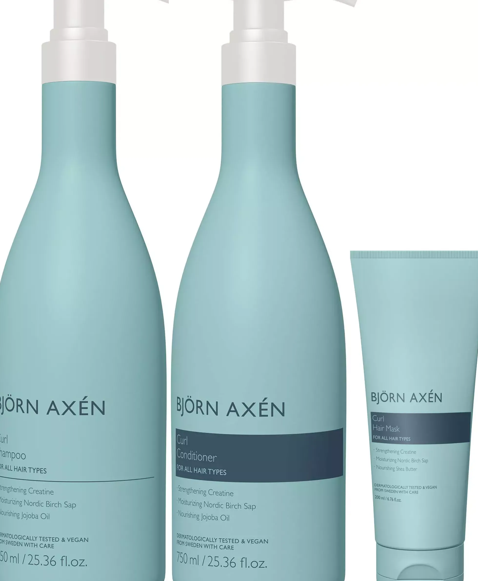 Björn AxénCurl Bundle Shampoo 750 ml & Conditioner 750 ml & Hair Mask 200 ml