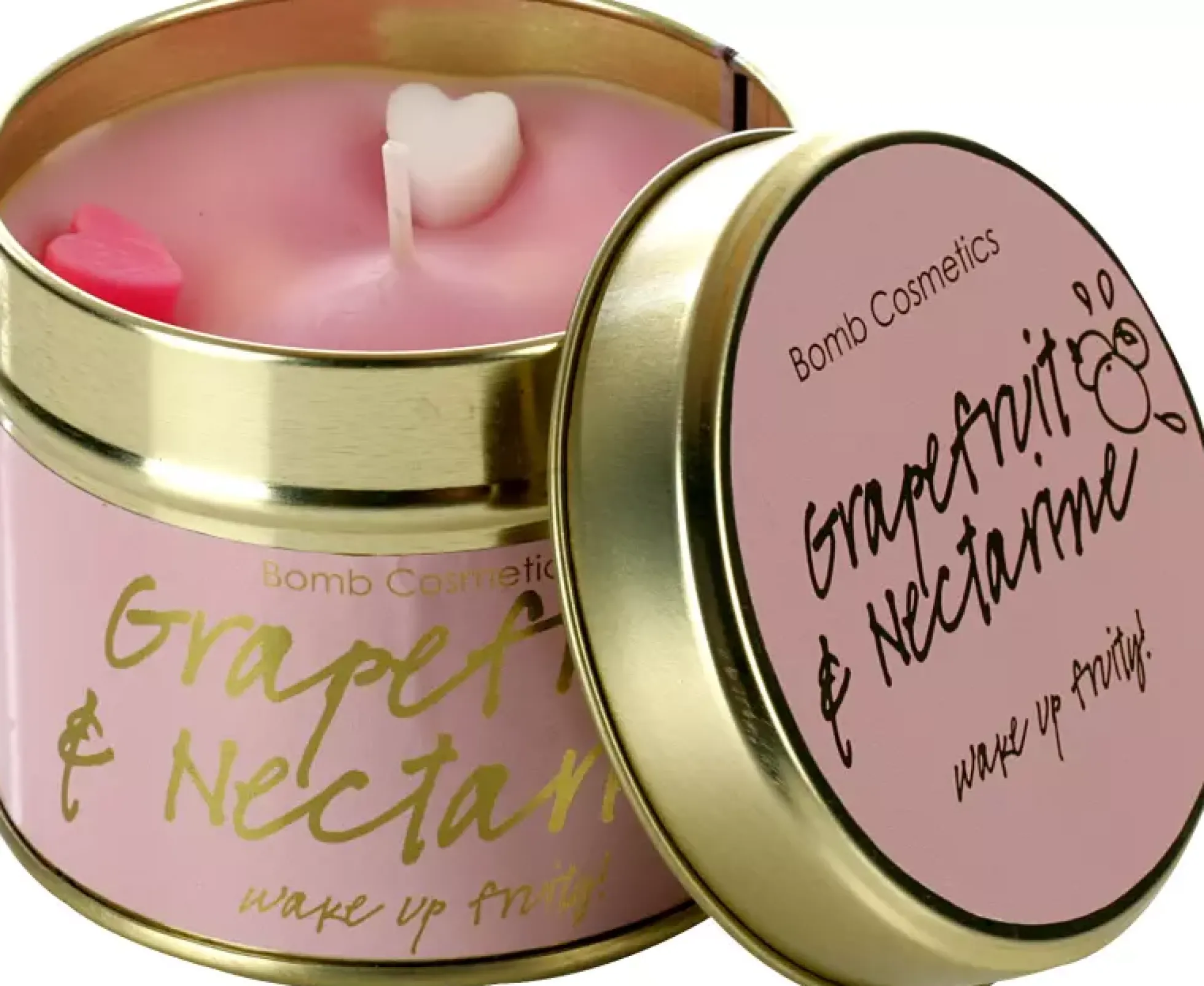 Bomb Cosmetics Tin Candle Grapefruit Nectarine