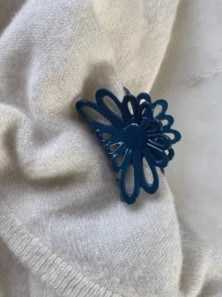 Bon Dep Flower Claw Jeans Blue