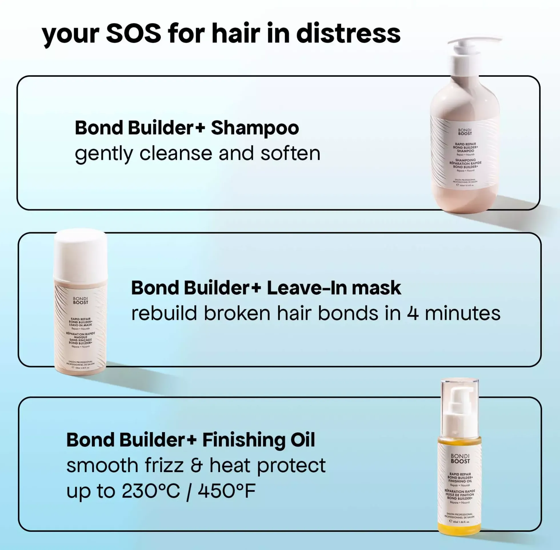 Bondi Boost Rapid Repair Finishing Oil For Dry/Damaged Hair 60 ml