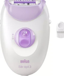 Braun Silk-épil 3 Corded Epilator For Hair Removal Weeks Of Smooth Skin 3-000 Purple