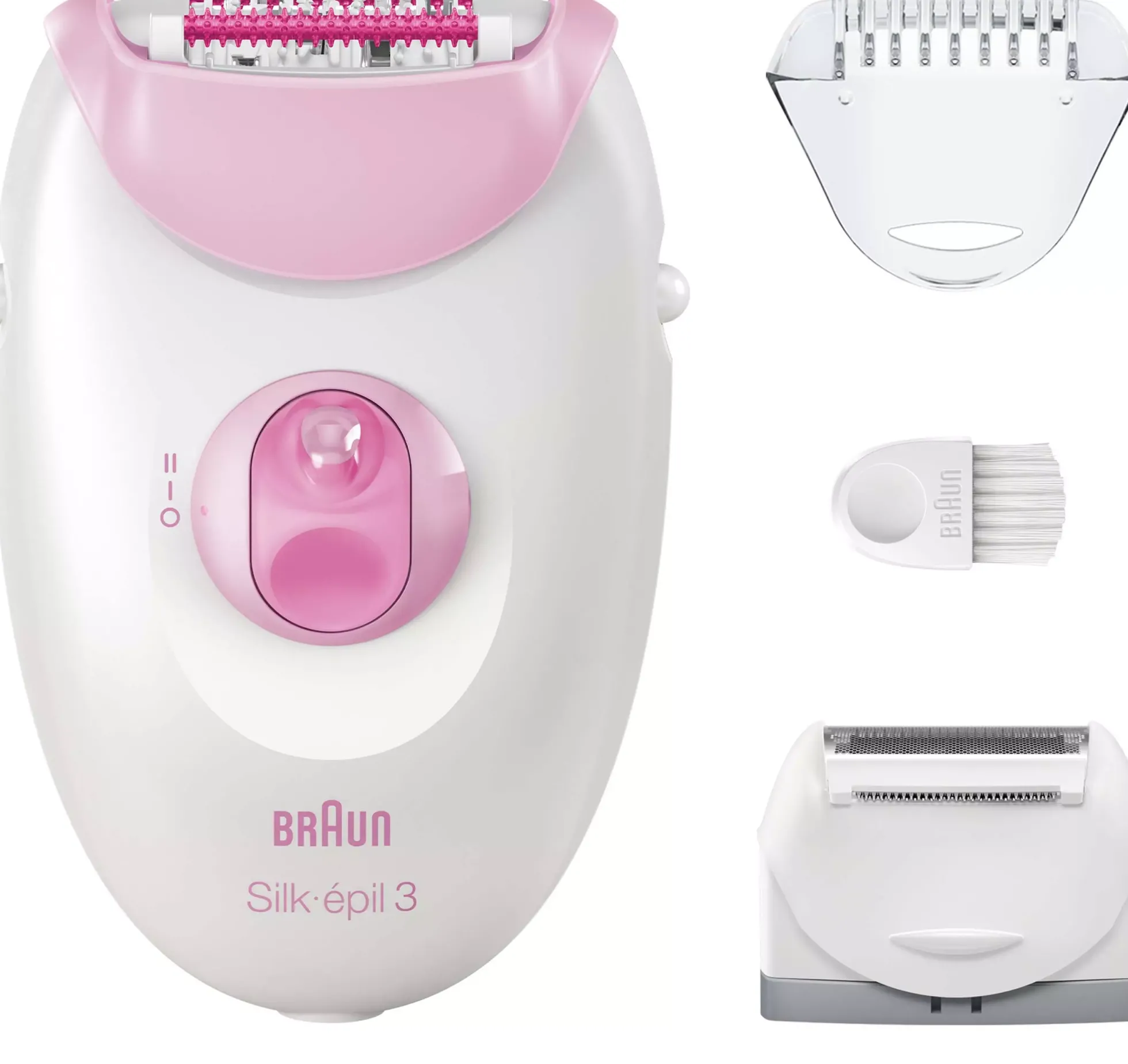 Braun Silk-épil 3 Corded Epilator For Hair Removal Weeks Of Smooth Skin 3-031 Pink