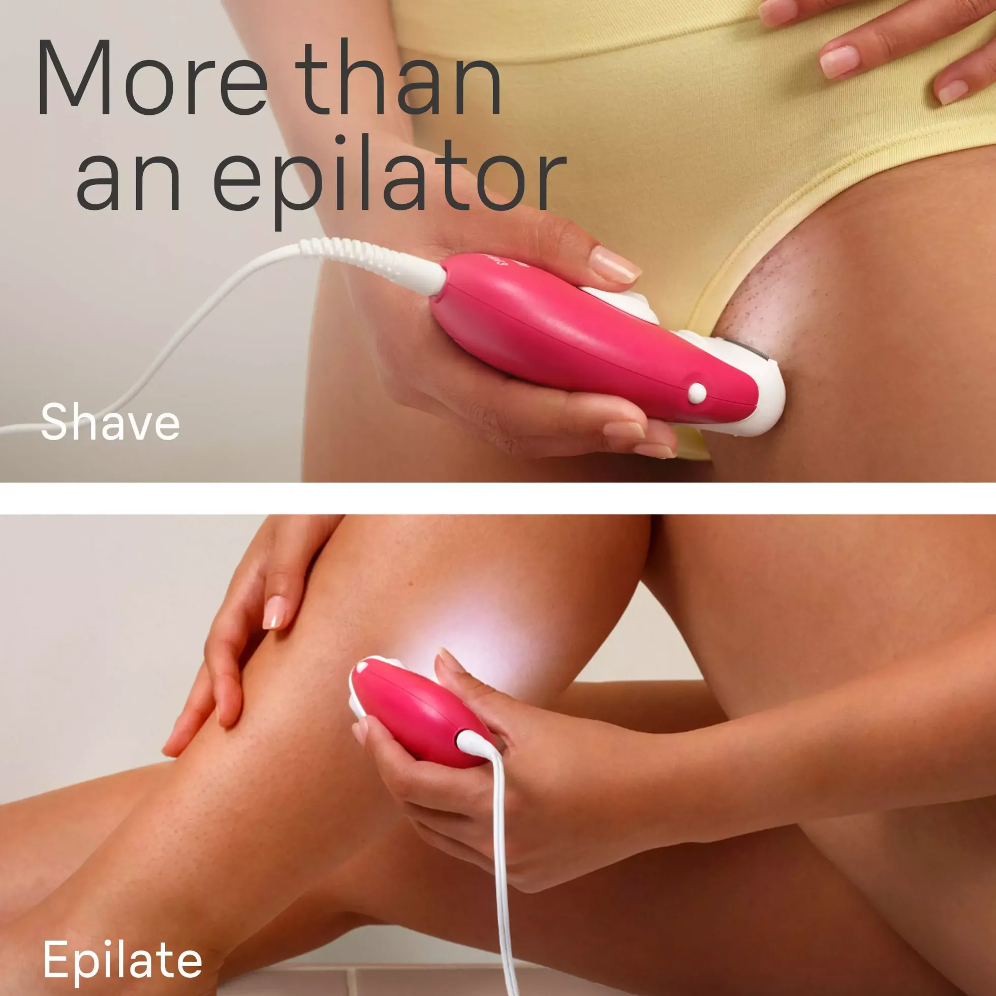 Braun Silk-épil 3 Corded Epilator For Hair Removal Weeks Of Smooth Skin 3-031 Pink