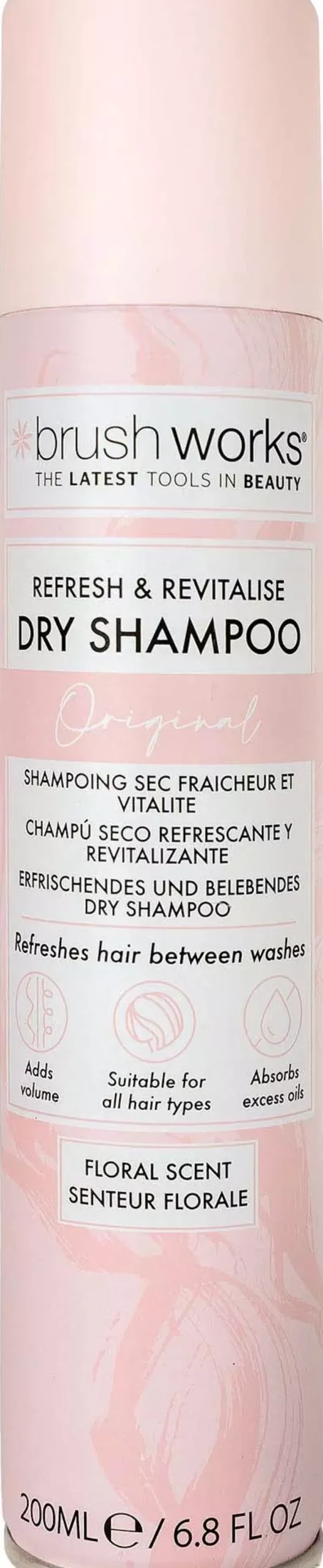 Brushworks Refresh & Revitalise Floral Dry Shampoo 200 ml