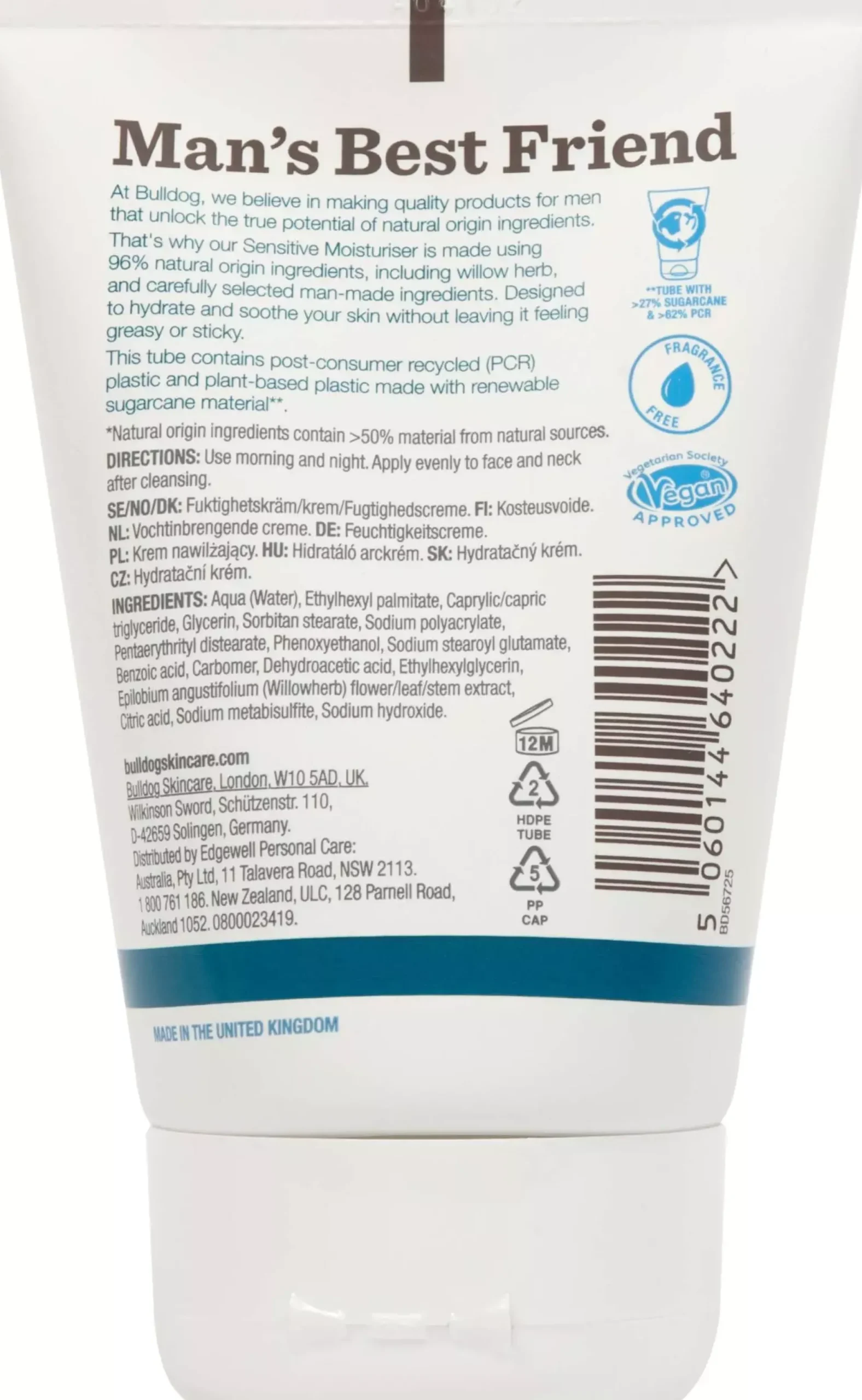 Bulldog Sensitive Moisturizer