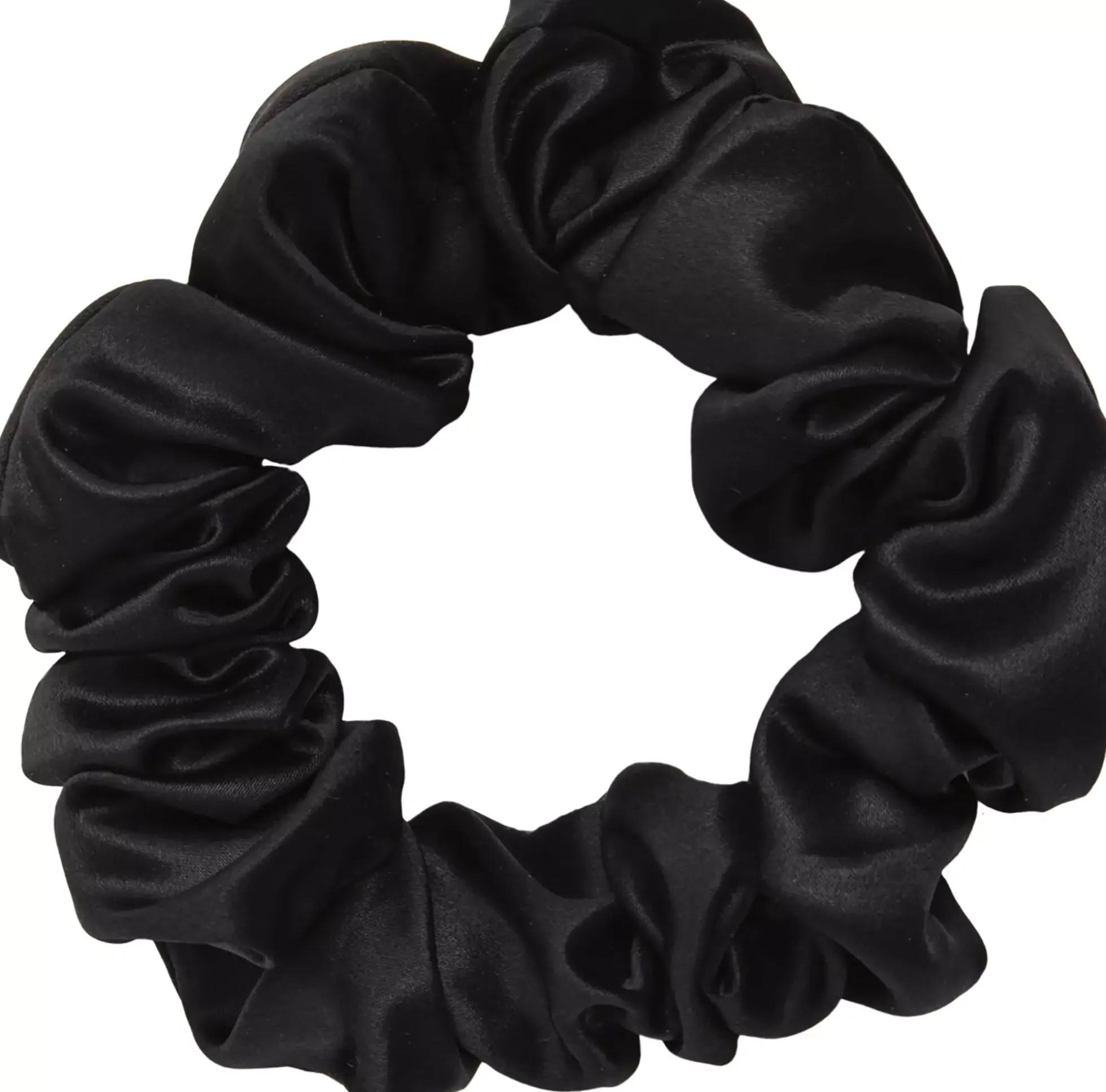 ByBarb Silk Hair Scrunchie Black