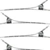 By Lyko Barber Hair Clips Metallic 4 pcs