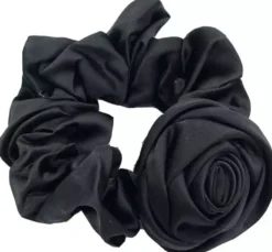 By Lyko Flower Scrunchie Black