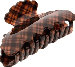 By Lyko Hair Claw Acrylic Quilted Brown