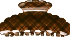By Lyko Hair Claw Acrylic Quilted Brown