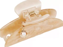 By Lyko Hair Claw with Charm Beige