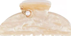 By Lyko Hair Claw with Charm Beige