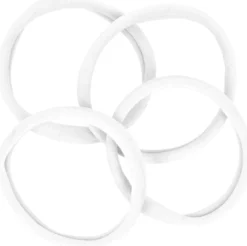By Lyko 4-pack Soft Hair Ties White