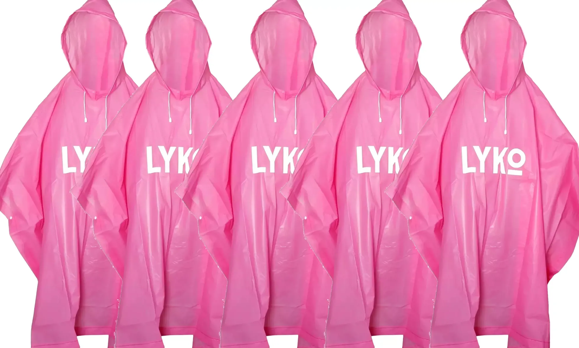 By Lyko Rain Check Poncho Bundle 5st