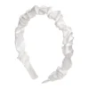 By Lyko Wrinkled Diadem White Satin