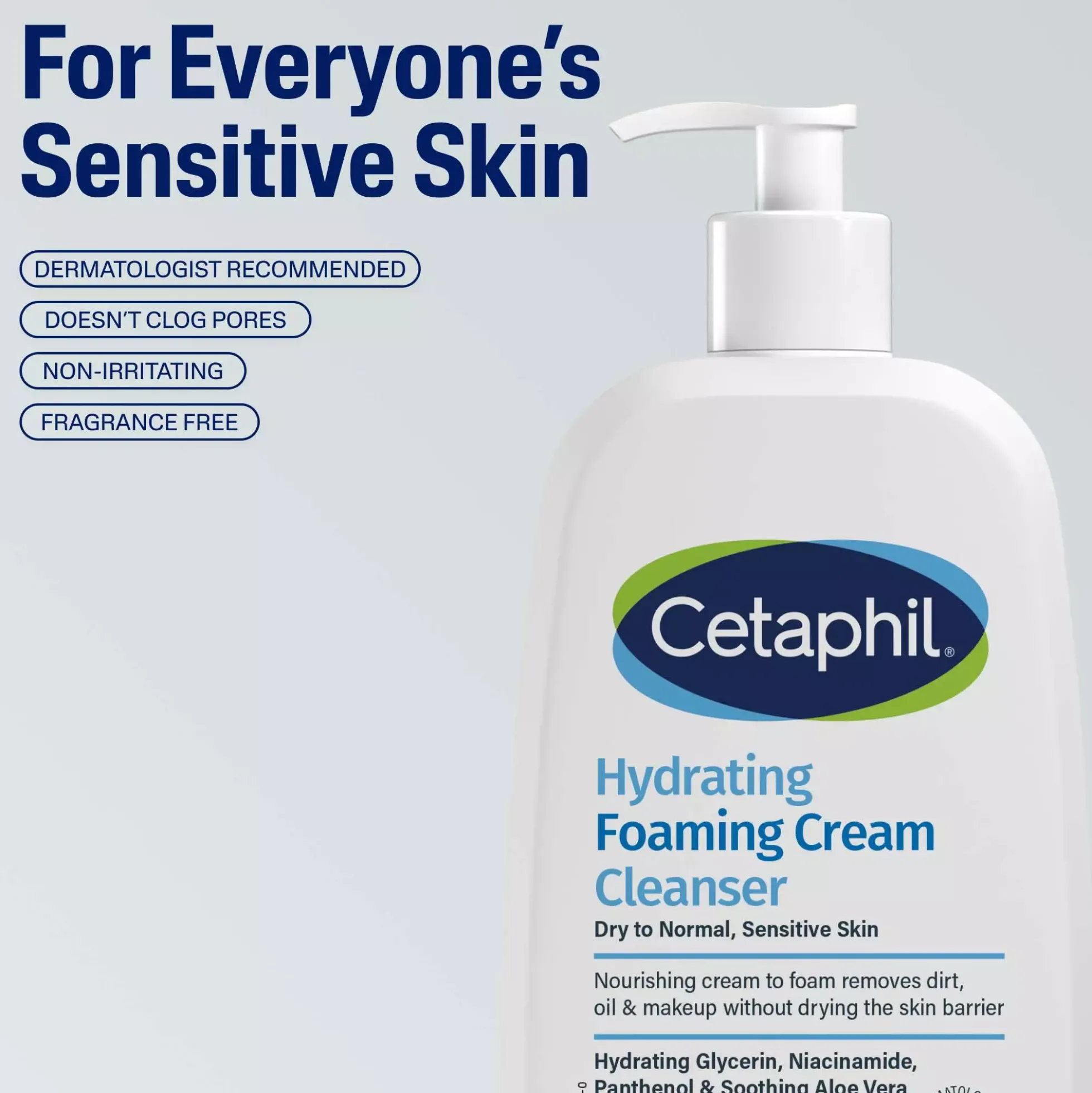 Cetaphil Hydrating Foaming Cream Cleanser 236 ml