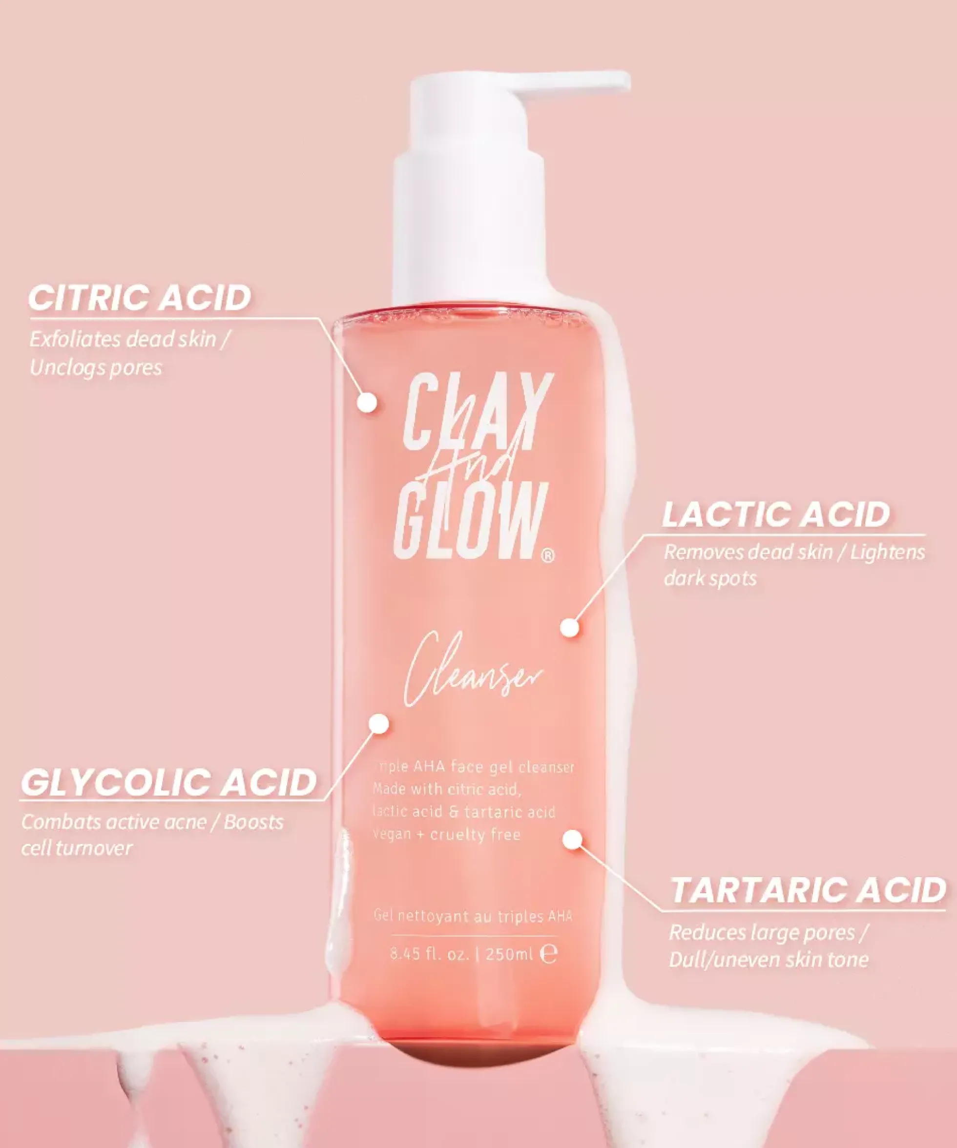 Clay And Glow Straw-jelly Cleanser 250 ml
