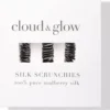 Cloud & Glow Silk Scrunchies 1 cm Charcoal