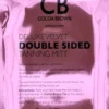 Cocoa Brown Deluxe Double Sided Pink Velvet Tanning Mitt